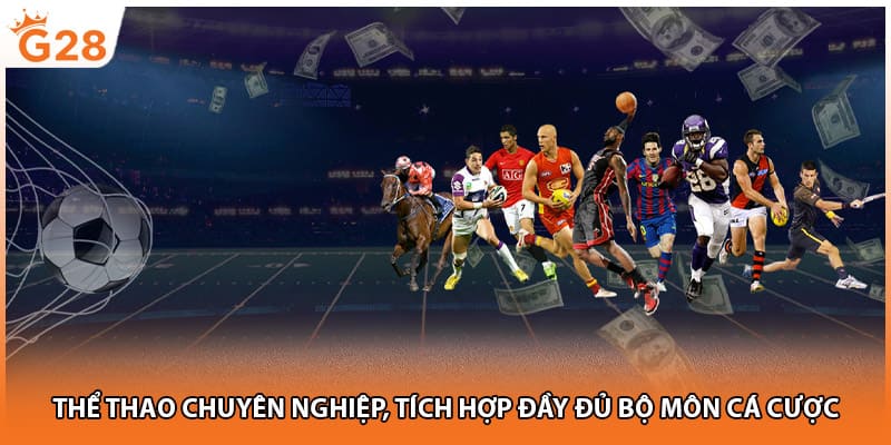 Thể thao chuyên nghiệp, tích hợp đầy đủ bộ môn cá cược